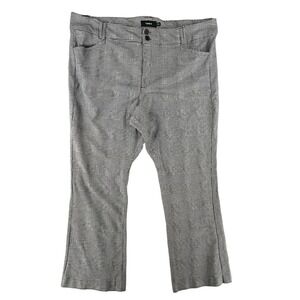 Torrid Houndstooth Black White Trouser‎ Bootcut Ponte Dress Pant Womens Plus 30R